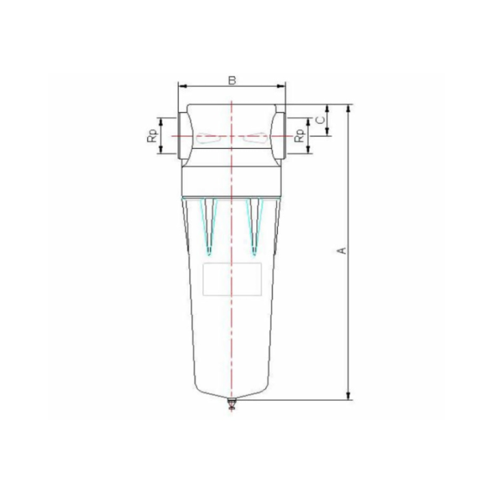 Separatore di condensa a ciclone SA0005 500lit/min 3/8"