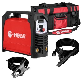 Saldatrice inverter Helvi Galileo 160 per saldatura MMA e TIG 5-160A in Kit con borsa e accessori