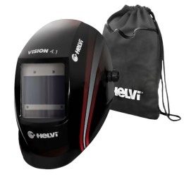 Maschera saldatura Helvi Vision 4.1 True Color autoscurante a protezione variabile DIN 9-13 con sacco portacasco