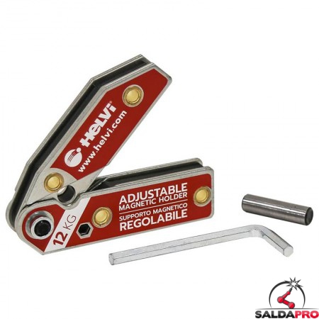 Supporto magnetico per saldatura Helvi regolabile da 30-270° portata 12Kg