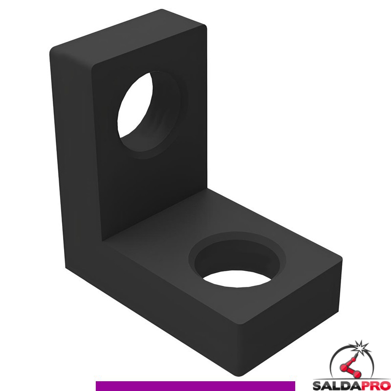 Squadra di battuta 75x75mm sinistra GPPH per tavoli saldatura SteelExpert, spessore 25mm, fori 28mm Squadra di battuta 75x75mm sinistra GPPH per tavoli saldatura SteelExpert, spessore 25mm, fori 28mm