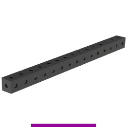 Blocco di collegamento 1500x100x100mm per tavoli saldatura GPPH SteelExpert, fori 28mm