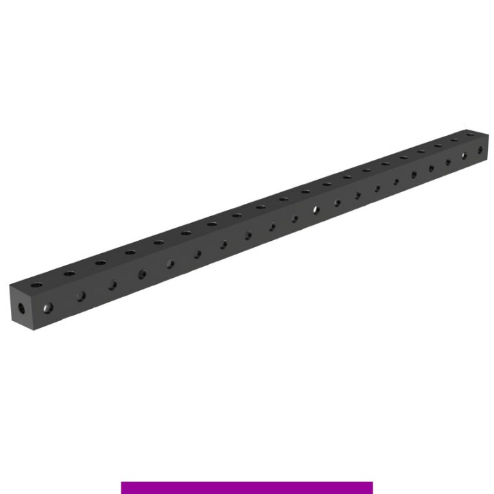 Blocco di collegamento 2000x100x100mm per tavoli saldatura GPPH SteelExpert, fori 28mm