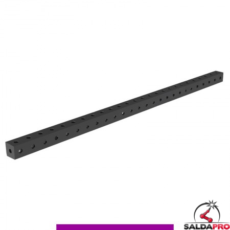 Blocco di collegamento 3000x100x100mm per tavoli saldatura GPPH SteelExpert, fori 28mm