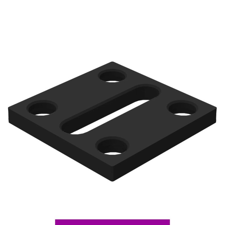 Piastra adattatrice 150x150mm GPPH per tavoli saldatura SteelExpert, spessore 25mm, fori 28mm