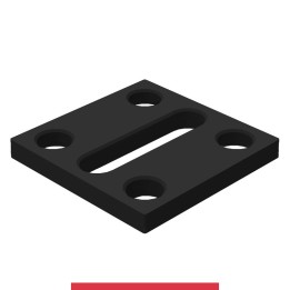 Piastra adattatrice 150x150mm GPPH per tavoli saldatura SteelMax, spessore 15mm, fori 28mm