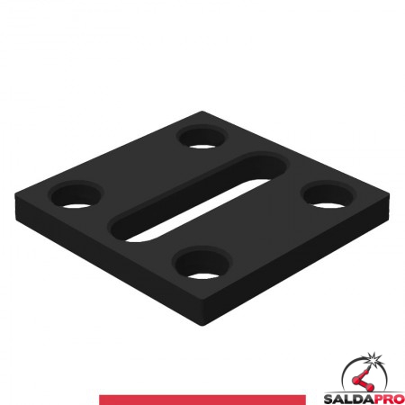 Piastra adattatrice 150x150mm GPPH per tavoli saldatura SteelMax, spessore 15mm, fori 28mm
