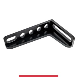 Squadra di battuta 300x190mm sinistra GPPH per tavoli saldatura SteelMax, spessore 15mm, fori 28mm
