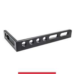 Squadra di battuta 450x250mm sinistra GPPH per tavoli saldatura SteelMax, spessore 15mm, fori 28mm