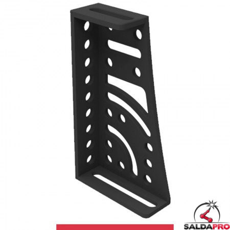 Squadra di battuta 275x500x175x100mm sinistra GPPH per tavoli saldatura SteelMax, spessore 15mm, fori 28mm