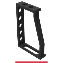 Squadra di battuta 200x300x150mm GPPH per tavoli saldatura SteelMax, spessore 15mm, fori 28mm