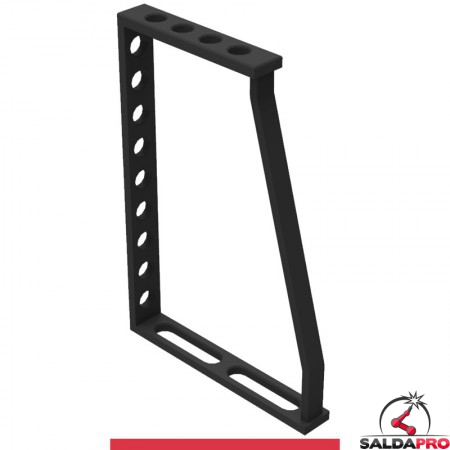 Squadra di battuta 350x500x250mm GPPH per tavoli saldatura SteelMax, spessore 15mm, fori 28mm
