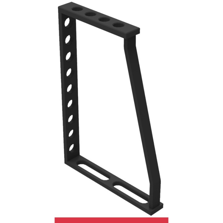 Squadra di battuta 350x500x250mm GPPH per tavoli saldatura SteelMax, spessore 15mm, fori 28mm