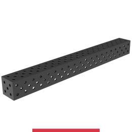 Blocco di collegamento 2000x200x200mm per tavoli saldatura GPPH SteelMax, spessore 15mm fori 28mm griglia diagonale