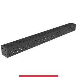 Blocco di collegamento 2400x200x200mm per tavoli saldatura GPPH SteelMax, spessore 15mm fori 28mm griglia diagonale