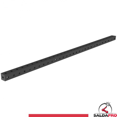 Blocco di collegamento 3000x100x100mm per tavoli saldatura GPPH SteelMax, spessore 15mm fori 28mm
