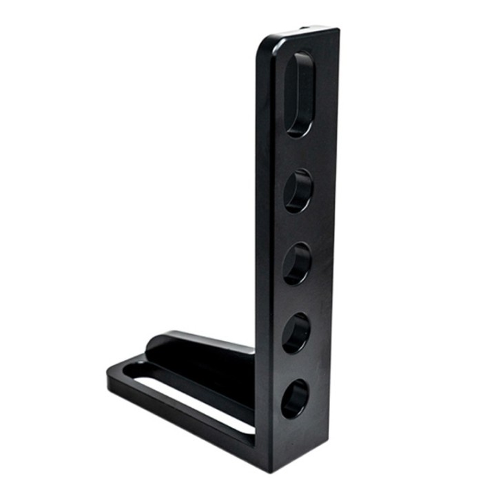 Squadra di battuta 300x190mm sinistra GPPH per tavoli saldatura SteelPlus-SteelEco, spessore 12mm, fori 16mm