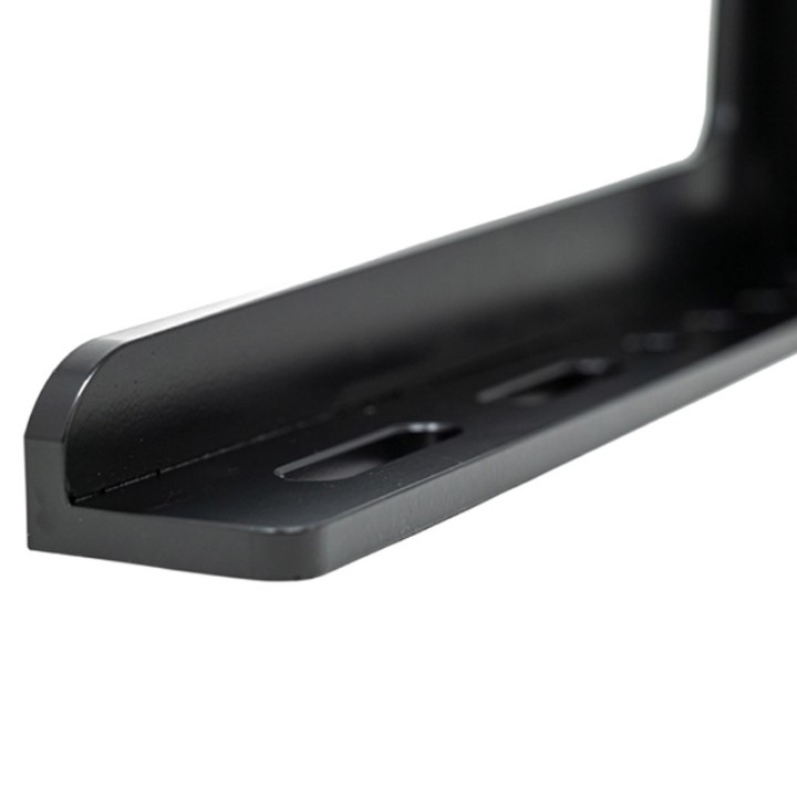 Squadra di battuta 450x250mm sinistra GPPH per tavoli saldatura SteelPlus-SteelEco, spessore 12mm, fori 28mm