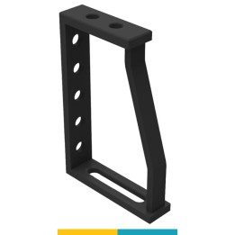 Squadra di battuta 200x300x150mm GPPH per tavoli saldatura SteelPlus-SteelEco, spessore 12mm, fori 16mm