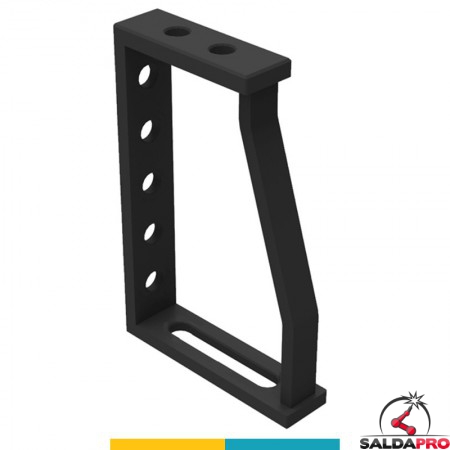 Squadra di battuta 200x300x150mm GPPH per tavoli saldatura SteelPlus-SteelEco, spessore 12mm, fori 16mm