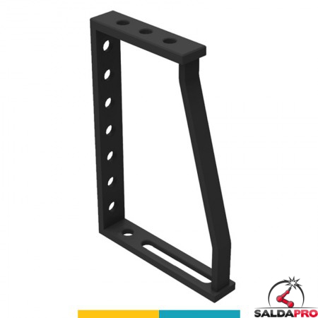 Squadra di battuta 275x400x200mm GPPH per tavoli saldatura SteelPlus-SteelEco, spessore 12mm, fori 16mm