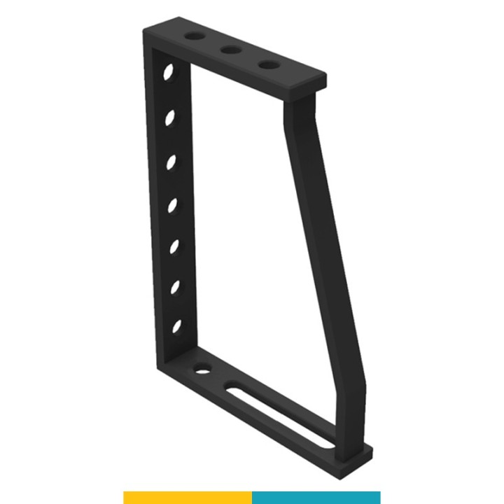 Squadra di battuta 275x400x200mm GPPH per tavoli saldatura SteelPlus-SteelEco, spessore 12mm, fori 16mm