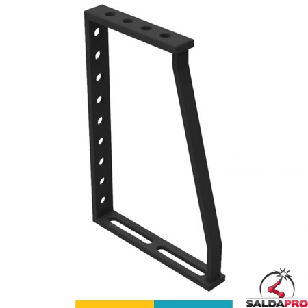 Squadra di battuta 350x500x250mm GPPH per tavoli saldatura SteelPlus-SteelEco, spessore 12mm, fori 16mm