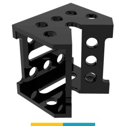 Blocco multifunzione GPPH per tavoli saldatura SteelPlus-SteelEco, spessore 12mm, fori 16mm