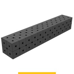Blocco di collegamento 1200x200x200mm per tavoli saldatura GPPH SteelPlus, spessore 12mm fori 16mm griglia diagonale