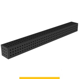 Blocco di collegamento 2000x200x200mm per tavoli saldatura GPPH SteelPlus, spessore 12mm fori 16mm griglia 50x50mm