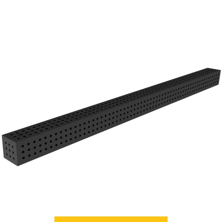 Blocco di collegamento 3000x200x200mm per tavoli saldatura GPPH SteelPlus, spessore 12mm fori 16mm griglia 50x50mm