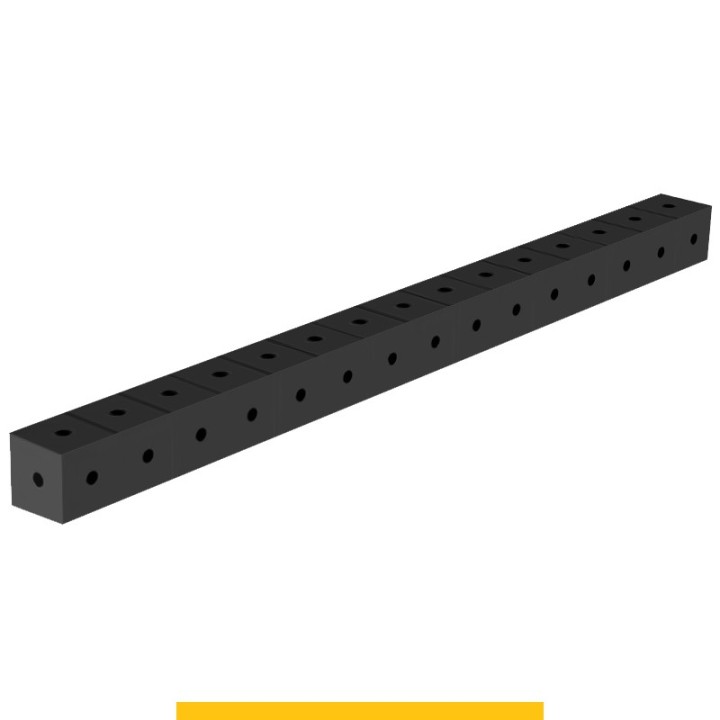Blocco di collegamento 1500x100x100mm per tavoli saldatura GPPH SteelPlus, spessore 12mm fori 16mm griglia 100x100mm