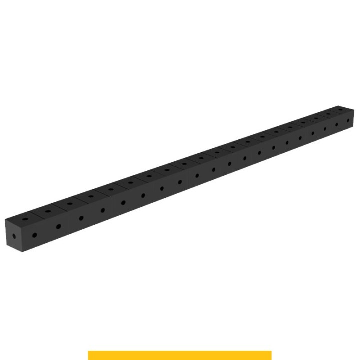 Blocco di collegamento 2000x100x100mm per tavoli saldatura GPPH SteelPlus, spessore 12mm fori 16mm griglia 100x100mm