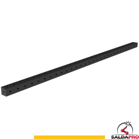 Blocco di collegamento 3000x100x100mm per tavoli saldatura GPPH SteelPlus, spessore 12mm fori 16mm griglia 100x100mm