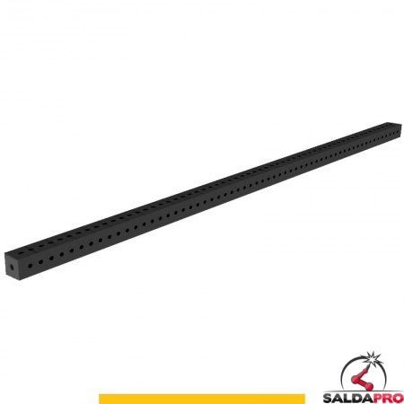 Blocco di collegamento 3000x100x100mm per tavoli saldatura GPPH SteelPlus, spessore 12mm fori 16mm griglia 50x50mm