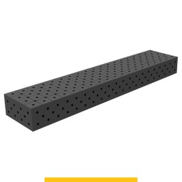 Blocco di collegamento 2000x400x200mm per tavoli saldatura GPPH SteelPlus, spessore 12mm fori 16mm griglia diagonale