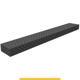 Blocco di collegamento 3000x400x200mm per tavoli saldatura GPPH SteelPlus, spessore 12mm fori 16mm griglia diagonale