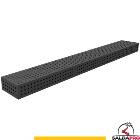 Blocco di collegamento 3000x400x200mm per tavoli saldatura GPPH SteelPlus, spessore 12mm fori 16mm griglia 50x50mm