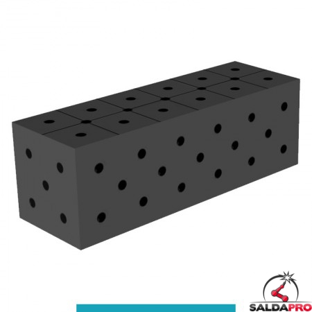 Perno di posizionamento GPPH per tavoli saldatura SteelEco, spessore 8mm, fori 16mm