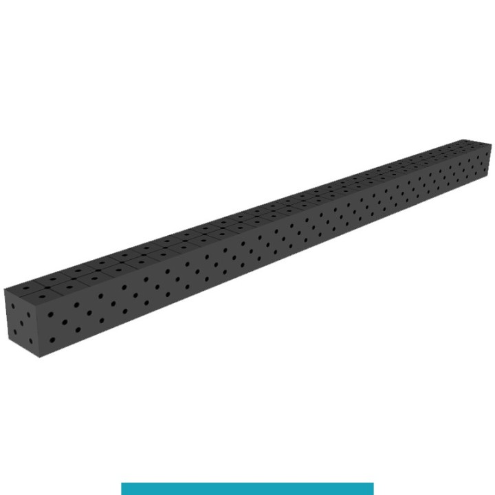 Blocco di collegamento 3000x200x200mm per tavoli saldatura GPPH SteelEco, spessore 8mm fori 16mm griglia diagonale
