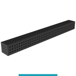 Blocco di collegamento 2000x200x200mm per tavoli saldatura GPPH SteelEco, spessore 8mm fori 16mm griglia 50x50mm