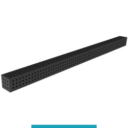 Blocco di collegamento 3000x200x200mm per tavoli saldatura GPPH SteelEco, spessore 8mm fori 16mm griglia 50x50mm