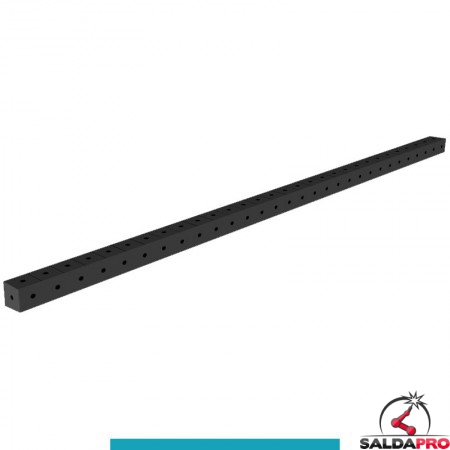 Blocco di collegamento 3000x100x100mm per tavoli saldatura GPPH SteelEco, spessore 8mm fori 16mm griglia 100x100mm