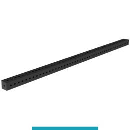Blocco di collegamento 2400x100x100mm per tavoli saldatura GPPH SteelEco, spessore 8mm fori 16mm griglia 50x50mm