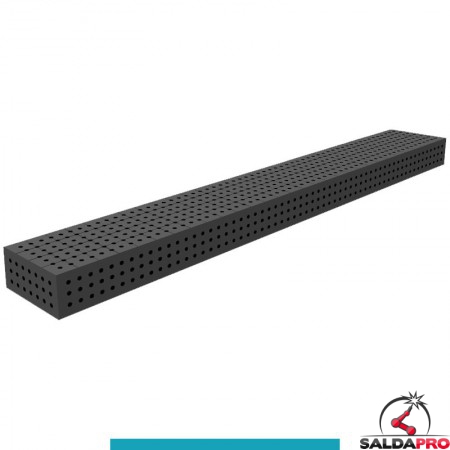 Blocco di collegamento 3000x400x200mm per tavoli saldatura GPPH SteelEco, spessore 8mm fori 16mm griglia 50x50mm