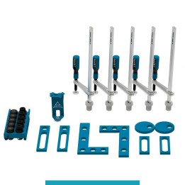 Set 25 accessori di serraggio per tavoli saldatura SteelEco GPPH, fori 16mm