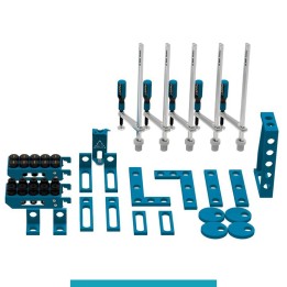 Set 45 accessori di serraggio per tavoli saldatura SteelEco GPPH, fori 16mm