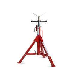 Cavalletto pieghevole con testa a V 1-1/2" per sostegno tubi Tag-Pipe