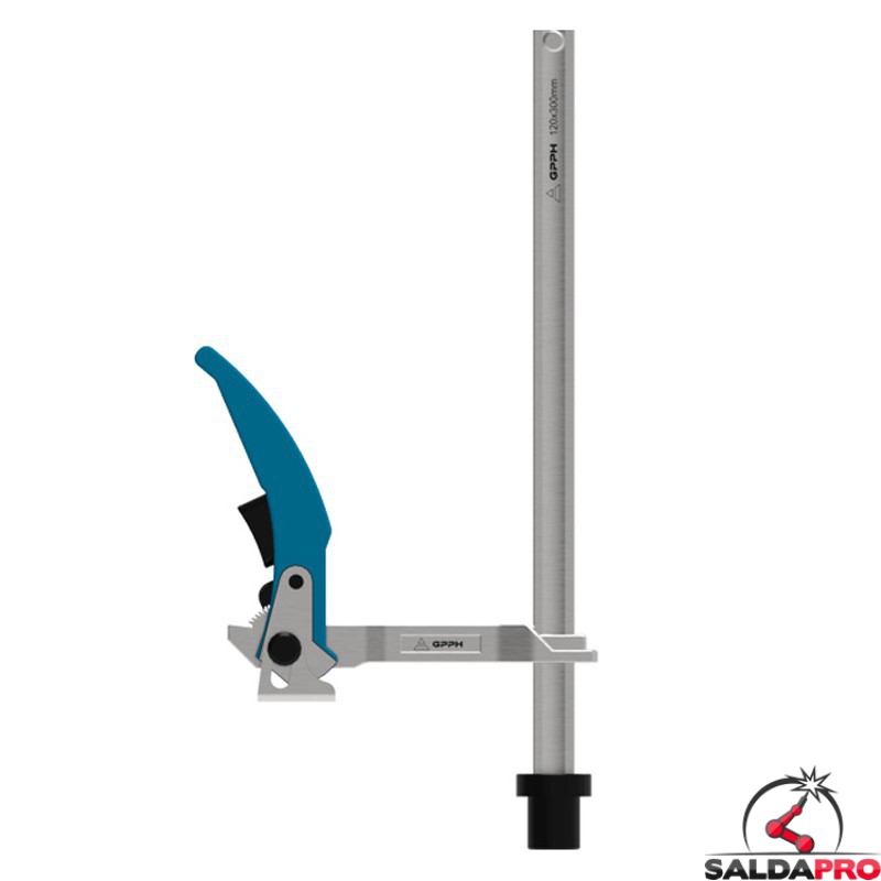 Morsetto di fissaggio a leva GPPH a scartamento fisso, foro 16mm Morsetto di fissaggio a leva GPPH a scartamento fisso, foro 16mm
