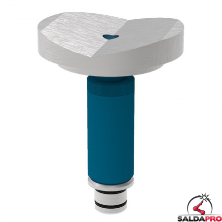 Prisma di sostegno Ø120, angolo 157° GPPH regolabile in altezza 110-170mm per tavoli saldatura fori 28mm